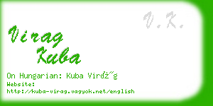 virag kuba business card